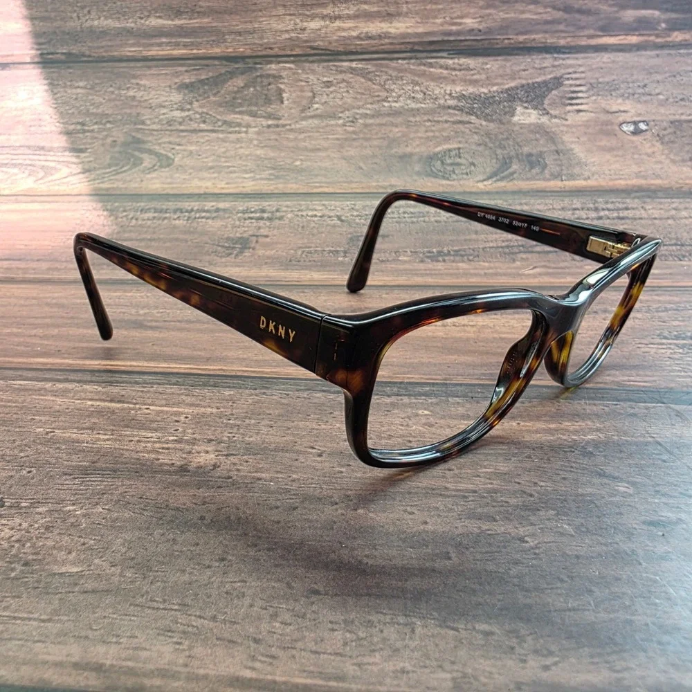 DKNY DY 4684 3702 Dark Tortoise Shell Rectangular Eyeglasses Frames 53-17-140
